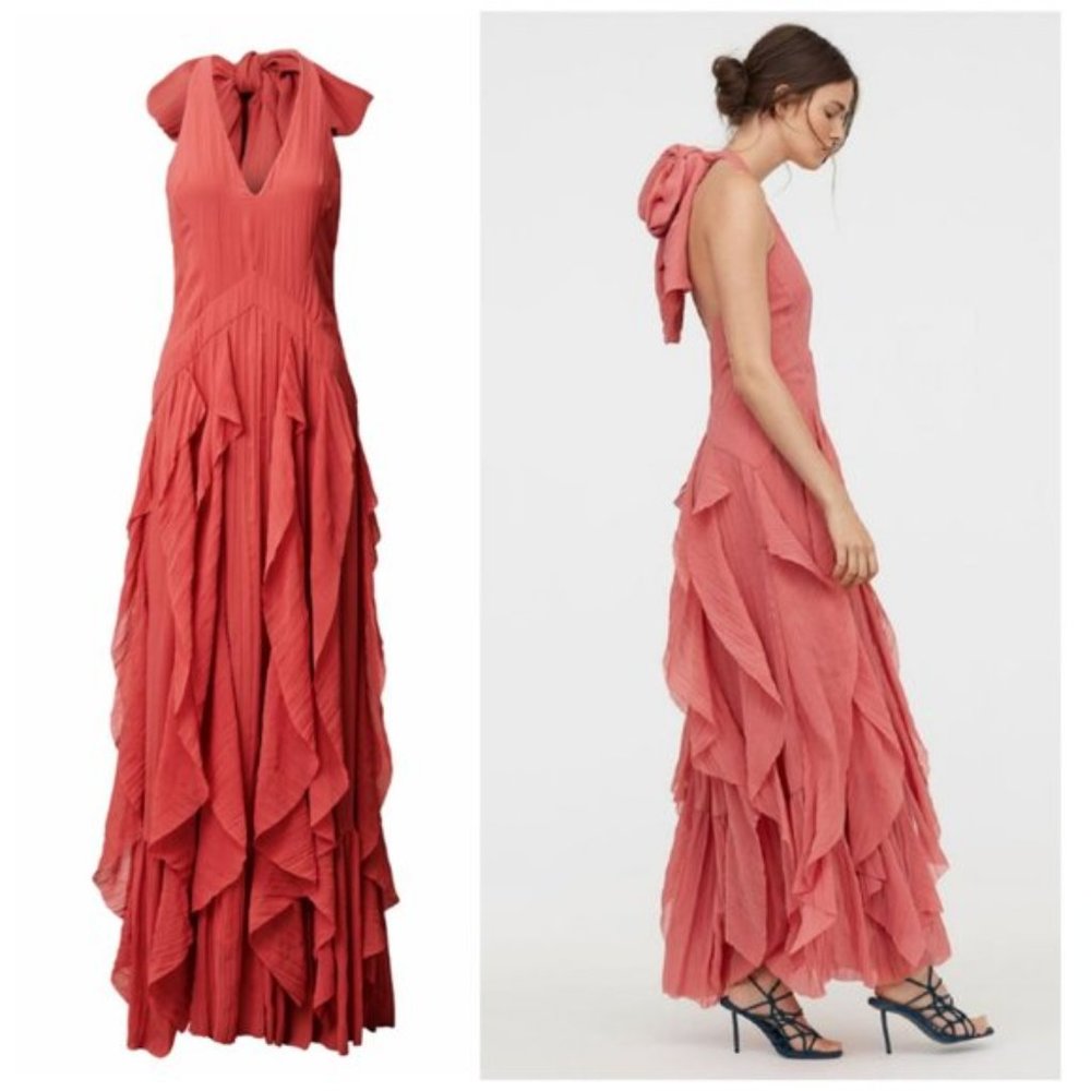 H&M CONSCIOUS Gorgeous Long Chiffon Dress - Picture 3 of 8